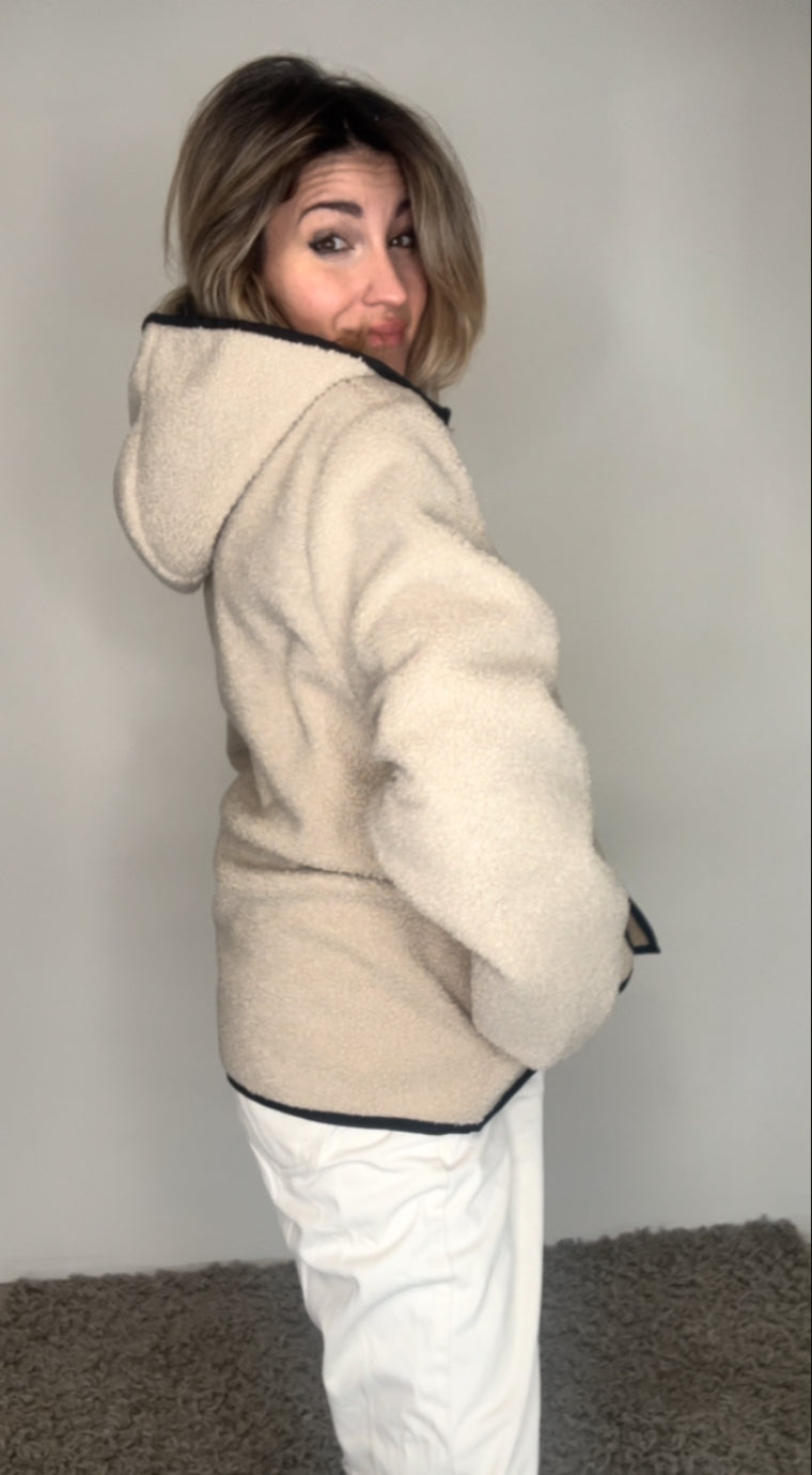 COZY ZIP TEDDY - GIACCA PILE