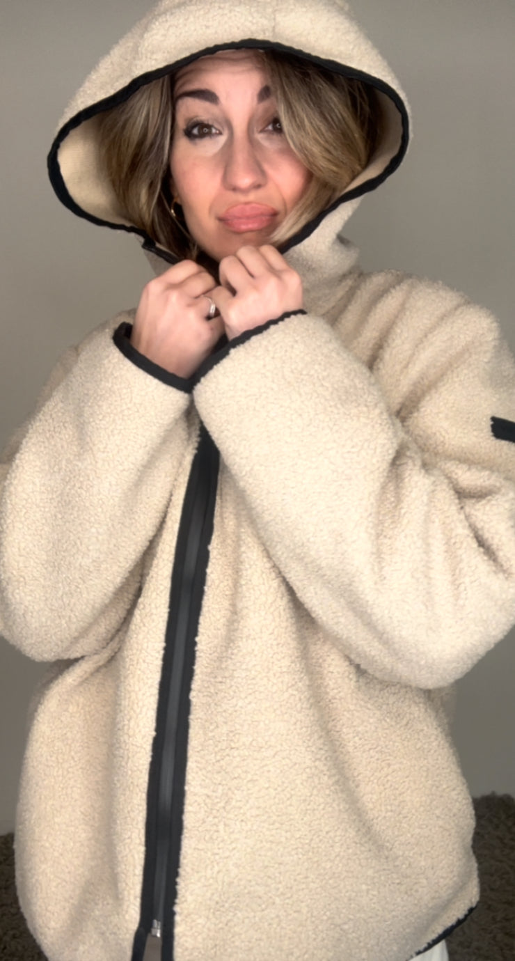 COZY ZIP TEDDY - GIACCA PILE