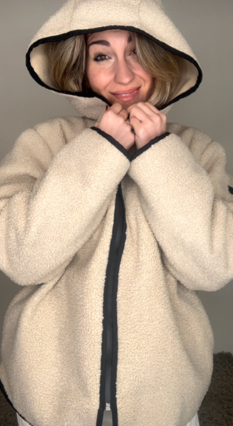 COZY ZIP TEDDY - GIACCA PILE