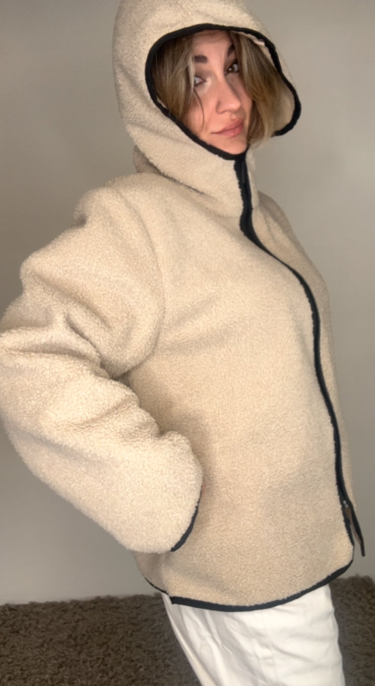 COZY ZIP TEDDY - GIACCA PILE