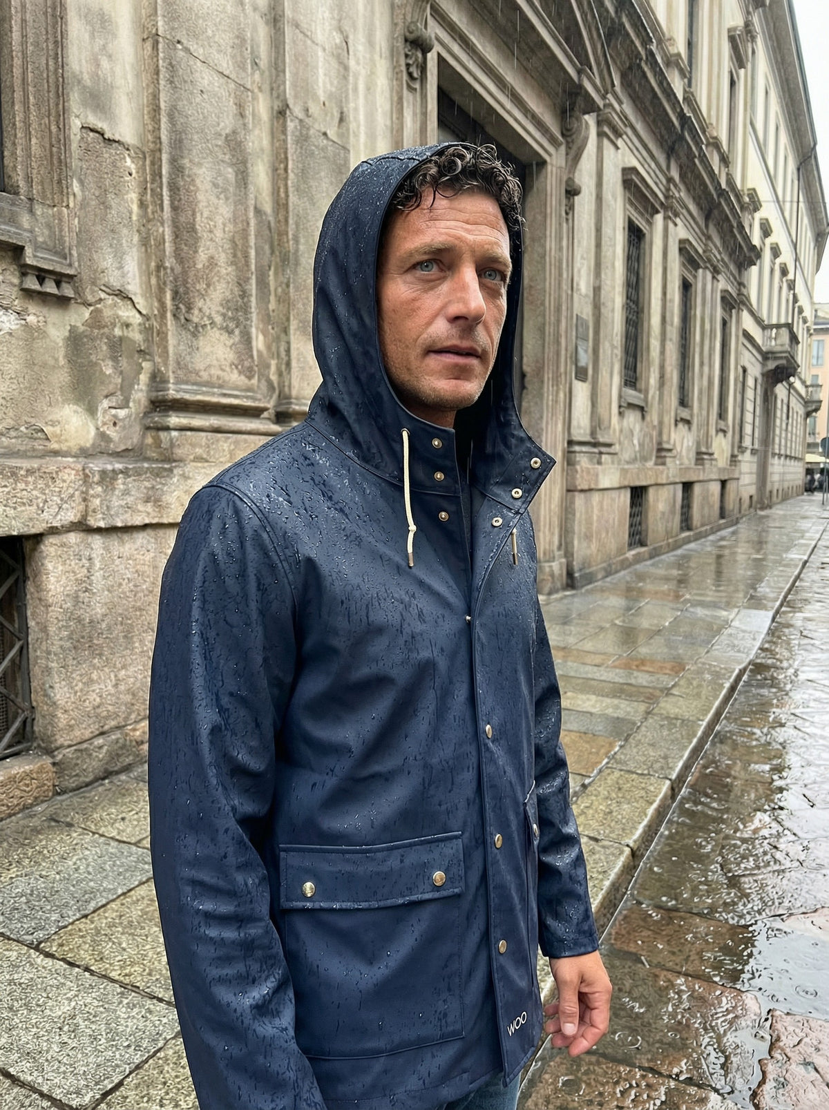 FISHER NEW – Giacca impermeabile UNISEX con collo alto
